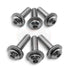 JK Jeep Wrangler Windshield Hinge 6 Rust Proof Stainless Steel Bolts Set - Regular -  Replaces Mopar 06508517AA