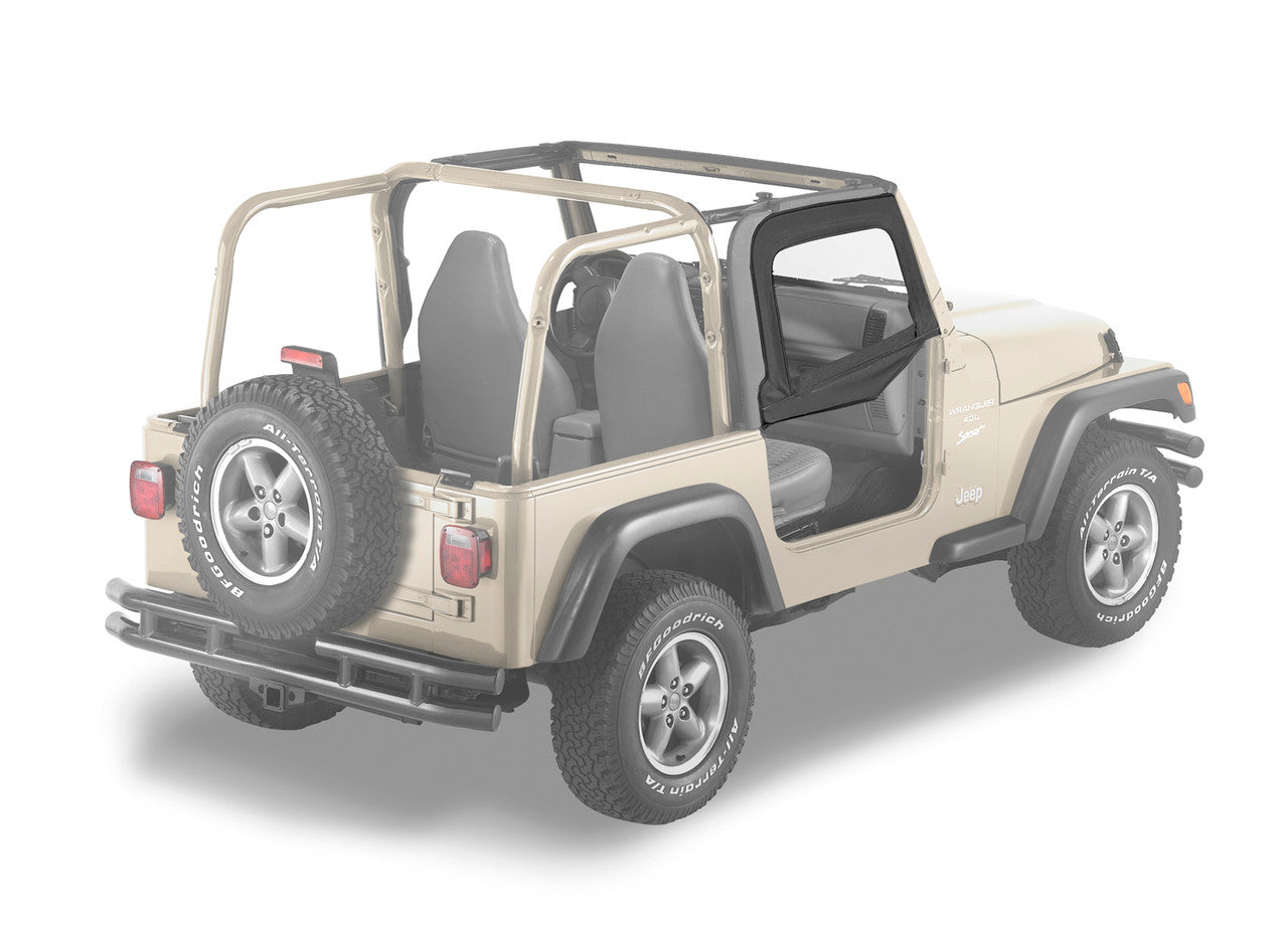 Upper Fabric Half Doors For TJ Wranglers