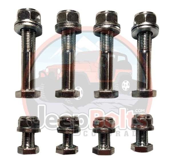 Jeep JK JKU 2007-2018 Wrangler Replacement Shock Mount Bolt Kit Replaces Mopar Parts 6104242AA, 6104718AA and 6104215AA