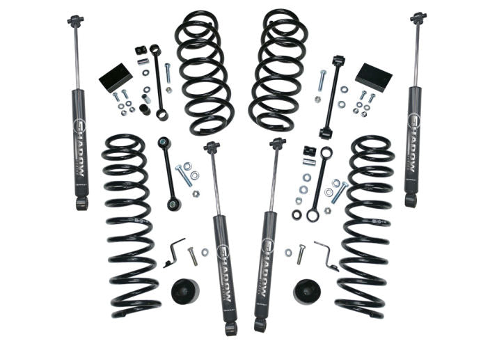 JL Wrangler 2.5 inch 4-Door SuperLift Lift Kit - Regular Springs - Select Shocks