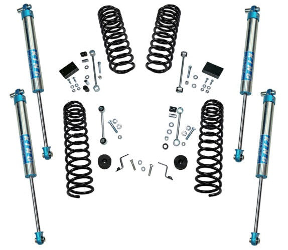 JL Wrangler 2.5 inch 2-Door SuperLift Lift Kit - Dual Rate Springs - Select Shocks