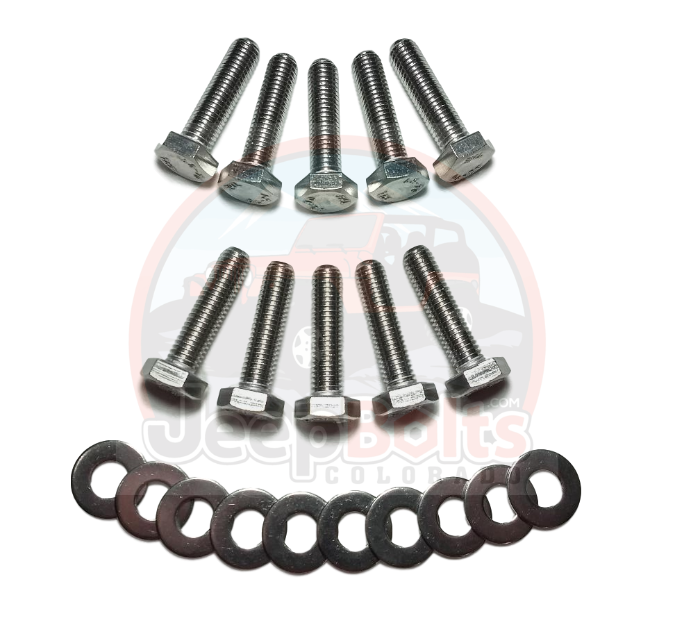 JL Jeep Wrangler INNER Door Hinge 20 Rust Proof Stainless Steel Bolts Set