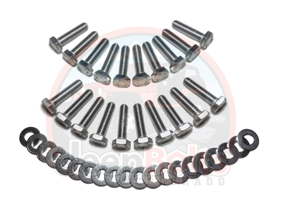 JL Jeep Wrangler INNER Door Hinge 40 Rust Proof Stainless Steel Bolts Set