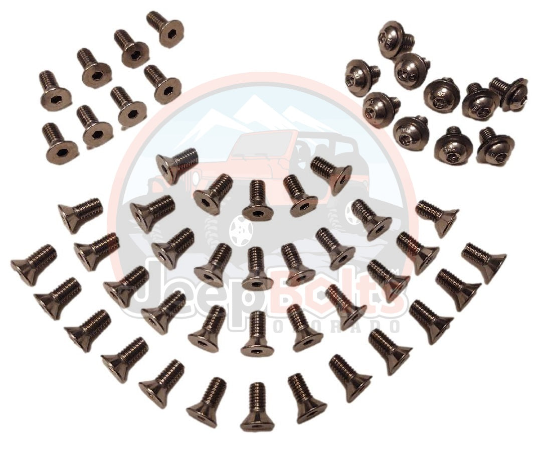 CJ Jeep Wrangler Full Replacement Bolt Set Rust Proof Stainless Steel Bolts