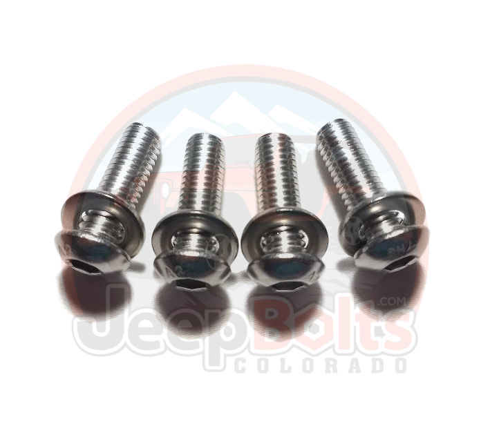 Jeep JL Wrangler Cowl Bolt Set Rust Proof 4 Pc Stainless Set