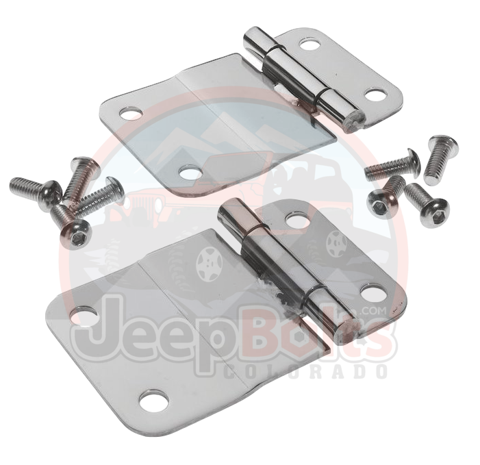 Jeep CJ7 CJ8 Tailgate Hinges Set Stainless Steel