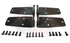 YJ Wrangler Full Door Hinges Set Stainless Steel or Black Stainless Steel