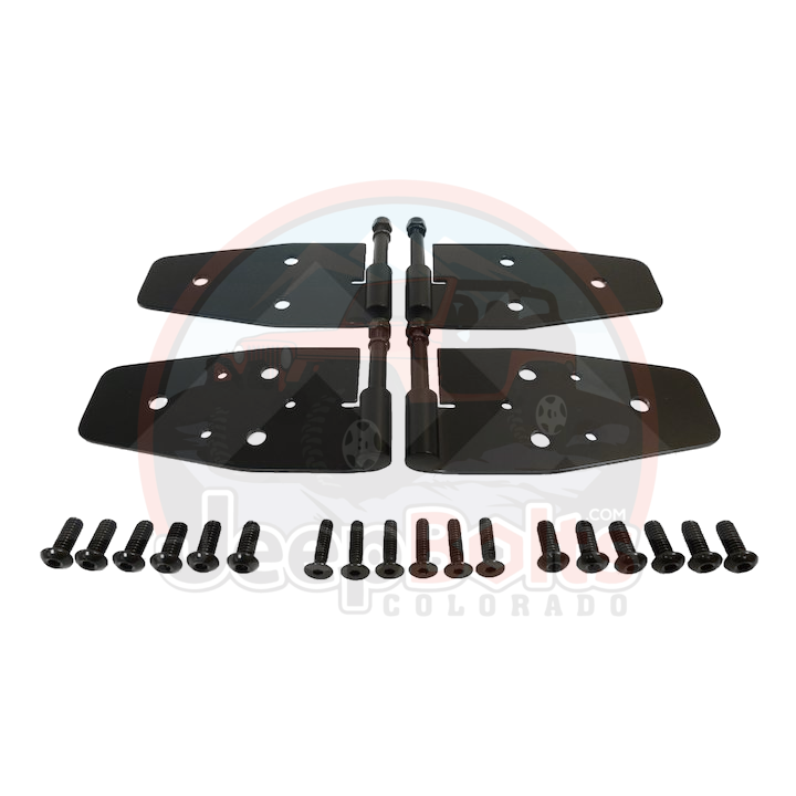 Jeep TJ Wrangler Full Door Hinges Set Stainless Steel or Black Stainless Steel