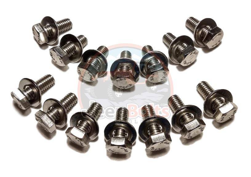 CJ Series Jeep Bolts - CJ Series Jeep Fender 28 Piece Rust Proof Stainless Steel Bolts CJ Fender