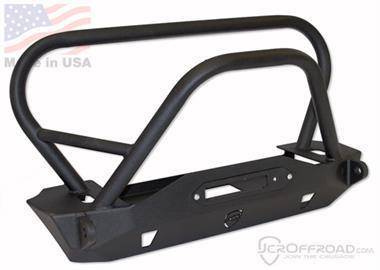 Front Bumper - JCR Offroad Deluxe Mauler Stubby Front Winch Bumper - JCRTJFM-TX-PC