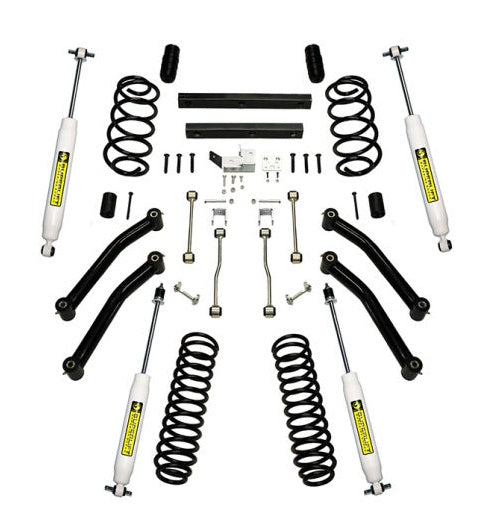 JK Wrangler 4 inch 4-Door SuperLift Lift Kit w/ Control Arms