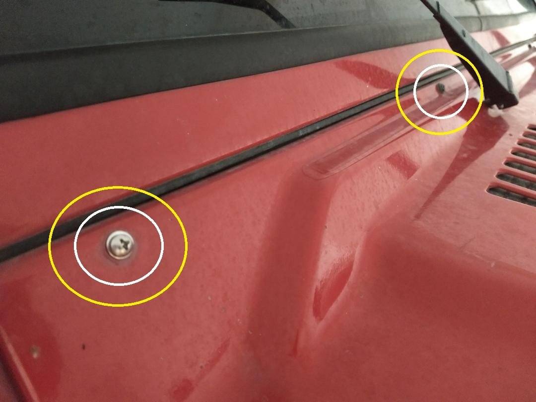 TJ Wrangler Jeep Bolts - Jeep TJ Wrangler Windshield Face Bolt Screws 8 Piece Rust Proof Stainless Set