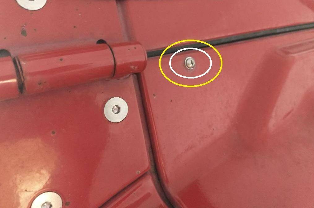 TJ Wrangler Jeep Bolts - Jeep TJ Wrangler Windshield Face Bolt Screws 8 Piece Rust Proof Stainless Set