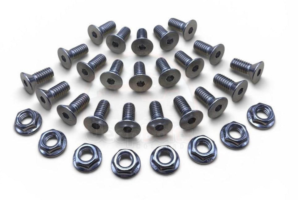 CJ Jeep Windshield hinge 22 piece Set Rust Proof Stainless Steel Bolts