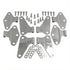2007-2018 Jeep JKU Wrangler Full Inner Door Kit - Rust Proof Steel