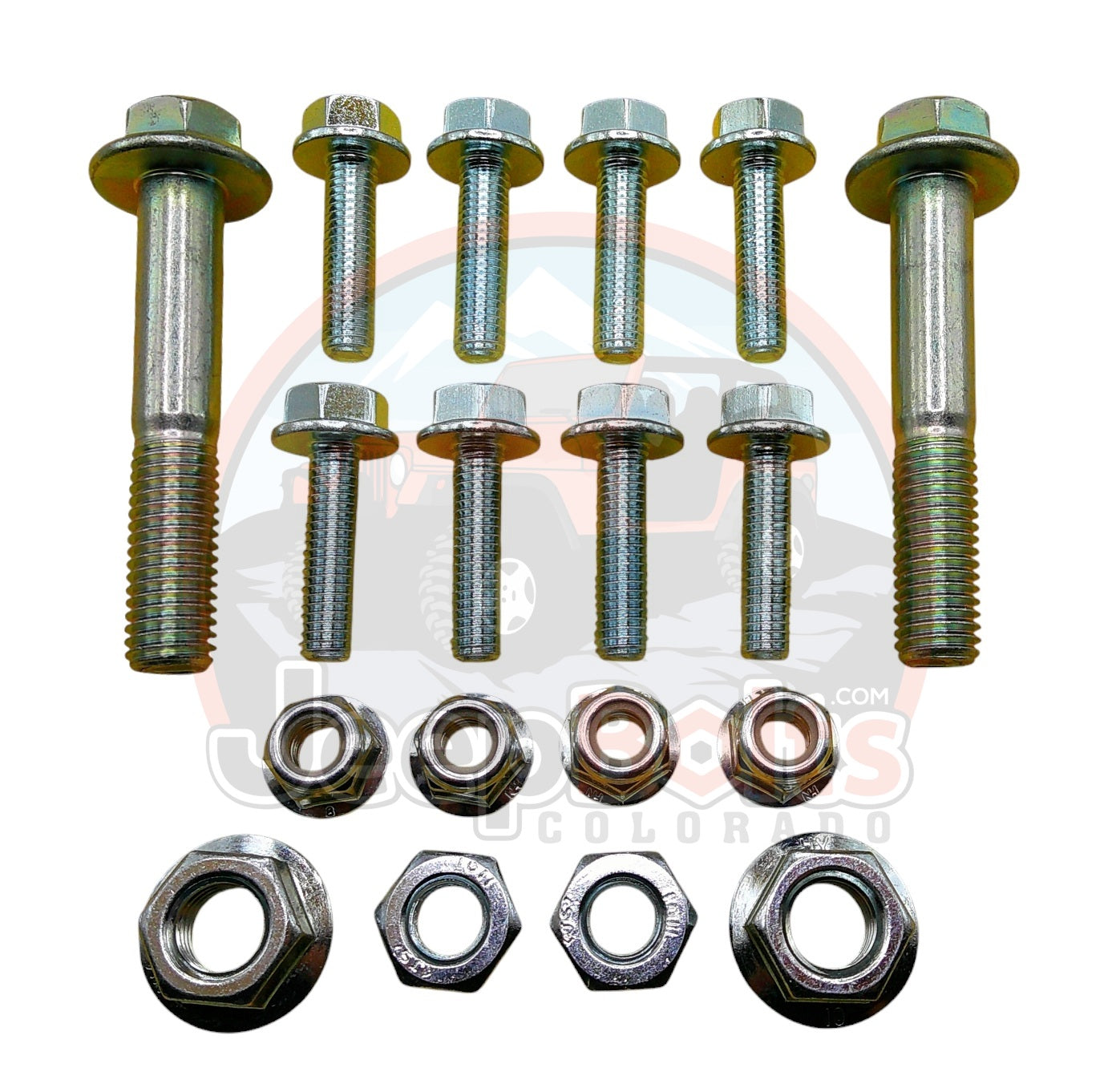 TJ & LJ Jeep Wrangler Shock Mount Bolts - Complete Set