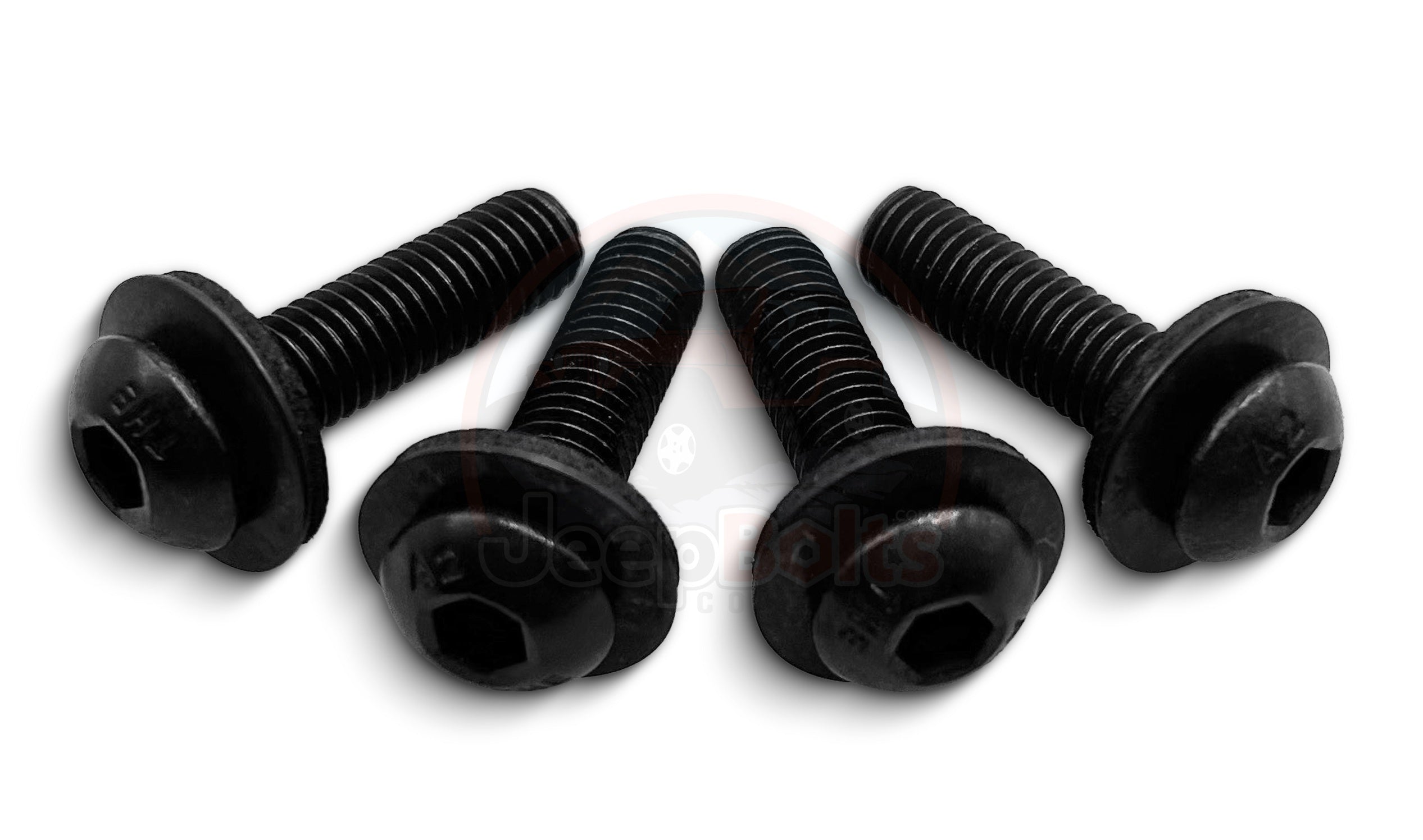 JK Jeep Wrangler Windshield Hinge 4 Rust Proof Stainless Steel Bolts - Regular - Replaces Mopar 06508517AA