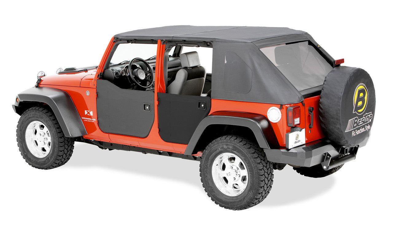 Jeep JK Wrangler Fabric Soft Lower Half Doors - Front or Rear