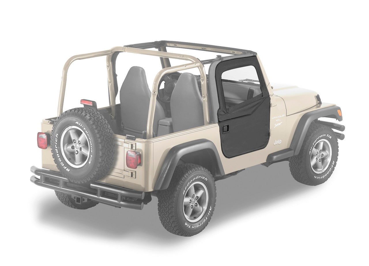 Full 2 Piece Soft Fabric Doors For TJ Wranglers