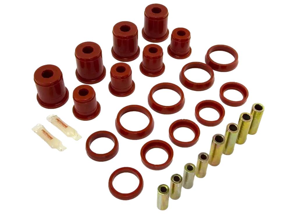 Fits 1997-2006 TJ Jeep Wrangler Rugged Ridge Control Arm Bushing Kit in Black or Red 1-204