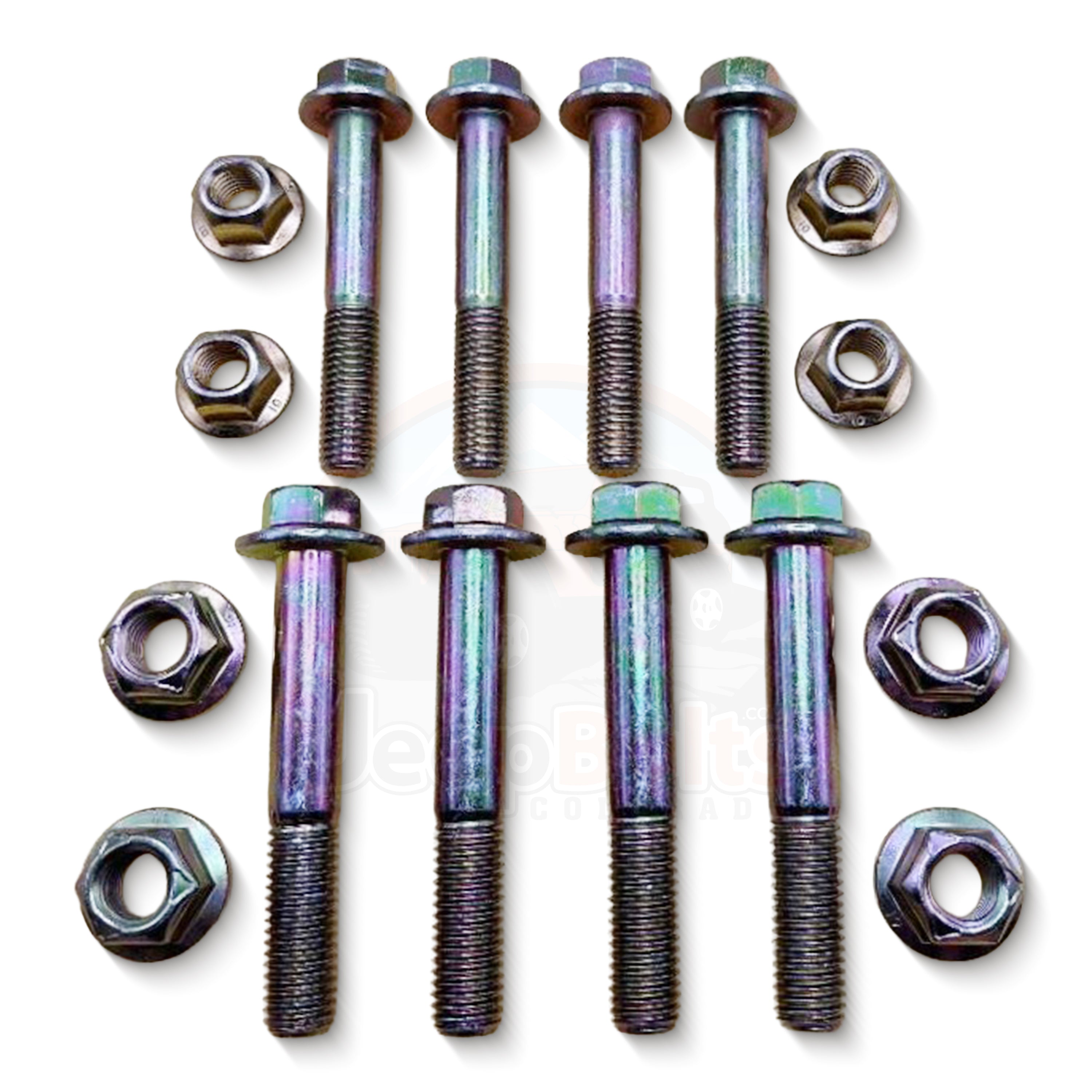 2007-2018 JK JKU Jeep Wrangler Front & Rear UPPER Control Arm Bolts - Complete Set