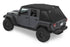 JK Wrangler Jeep Trektop Glide Slantback Soft Top Bestop 5442235 or 5442335 - Black Diamond