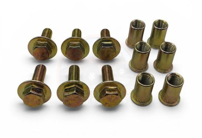 Jeep TJ Wrangler 2003-2006 Crossmember Skid Plate Bolts & Nutsert Rivet Nut Set