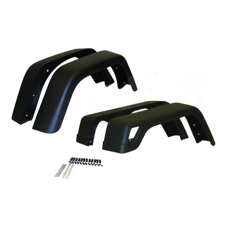 Jeep TJ Wrangler Replacement Fender Flare Kit 4-Piece - Wide