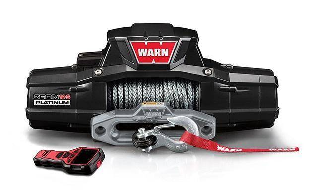 Winch - Warn ZEON Platinum 12-S Recovery 12000lb Winch With Spydura Synthetic Rope - 95960